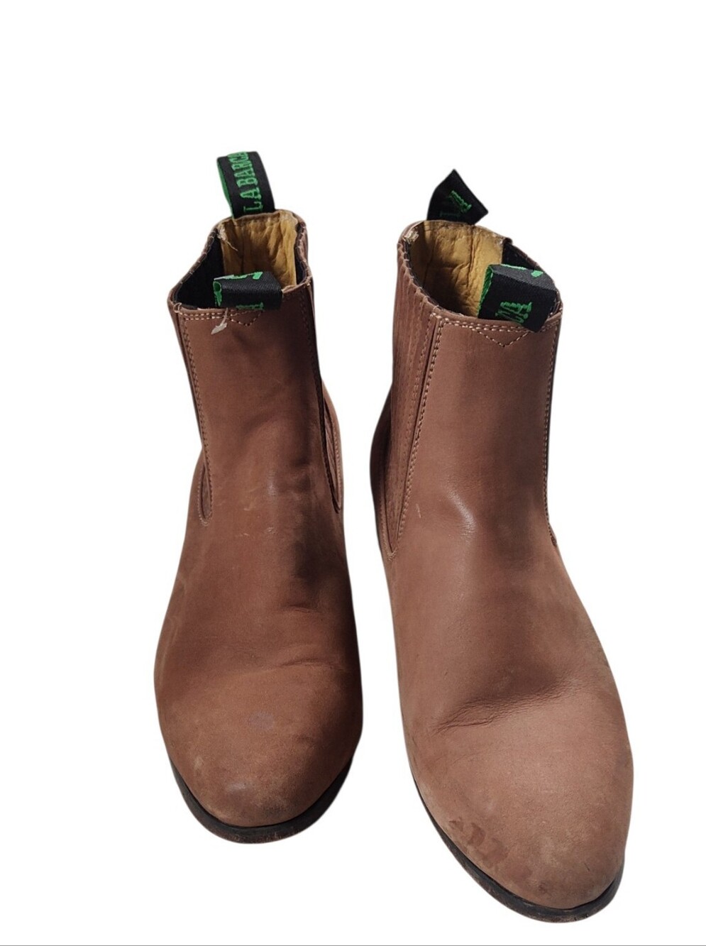 La Barca Suede Chelsea Charro Ankle Boots Size 28 MX